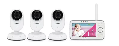 VTech 3 Camera Video Baby Monitor With 5  Screen And 1000 Feet Range & Temp Sens • $139.99