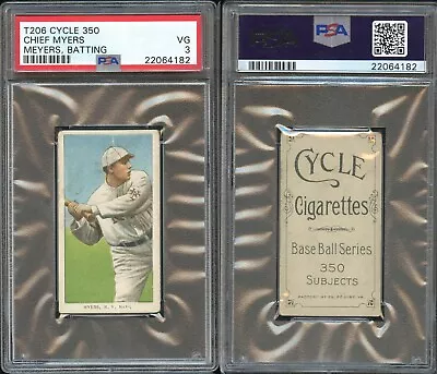 T206 Chief Myers Batting ~~ PSA 3  ~~ Cycle 350 **rare Back** • $679.99