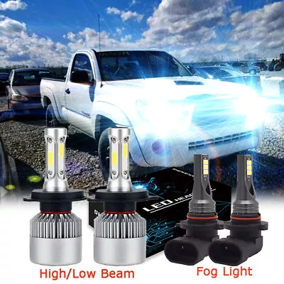 For Toyota Tacoma 2005-2011 LED Headlight High LOW Fog Light Bulbs Combo Kit 4x • $26.46
