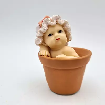 Regency Fine Arts Pot Babies Collection Vintage Baby In A Flower Pot Figurine • $8.70