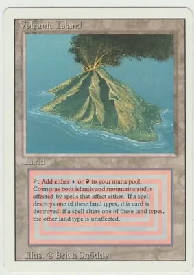 Revised Edition  MTG  Volcanic Island   Magic Dual Land NM • $639.95