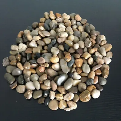 Natural Assorted Small River Pebbles Stones Rocks Mixed Colour Water Plant Decor • £5.99