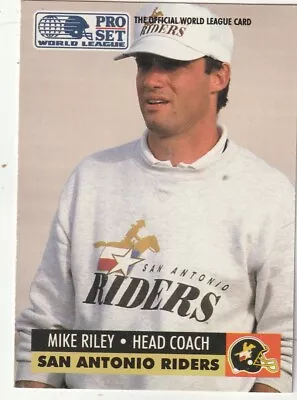 FREE SHIPPING-MINT-1991 Pro Set WLAF Mike Riley #150 RIDERS • $1.79