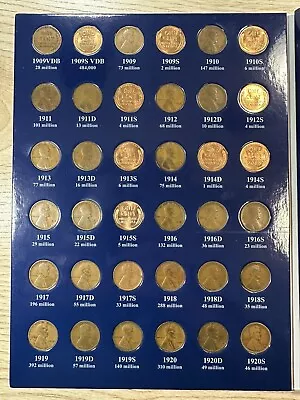 ** 1909-2024 Lincoln Cent Set 292 Coins- Unc. Coins Semi Keys- Priced To Sell ** • $198.95