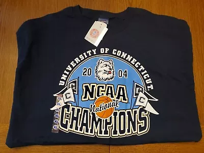 2004 UCONN Championship T-shirt (XL) New With Tags • $25