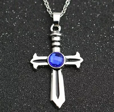 Fairy Tail Symbol Gray Fullbuster Crystal Anime Manga Cosplay Chain Necklace  • £11.15