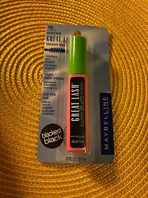 Maybelline New York Great Lash Blackest Black 100 • $5