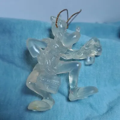 Vtg 1992 Avon Disney Goofy Marley’s Ghost Mickey Christmas Carole Ornament Clear • $19.99