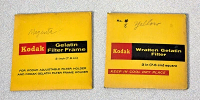 $5 • Buy Two (2) Kodak Wratten Gelatin Filters
