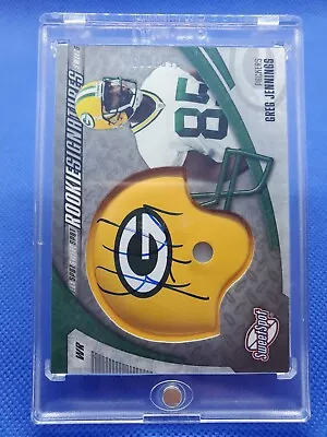 2006 Upper Deck GREG JENNINGS Autograph Helmet Card GREEN BAY PACKERS #/899 Auto • $30