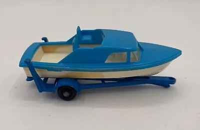 Vintage 1970 Lesney Matchbox Cabin Cruiser Boat & Trailer Combo No. 9 • $12.99