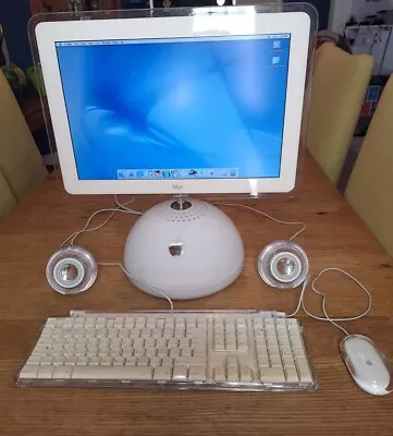 Apple IMac G4 Dome LCD + Keyboard Mouse And Speakers • £34