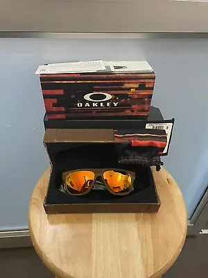 Oakley Breadbox Rust Decay W Fire Iridium Polarized Lenses • $427.50