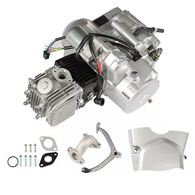 125cc 4 Stroke ATV Engine Motor 3-Speed Semi Auto W/Reverse Electric Start • $190.32