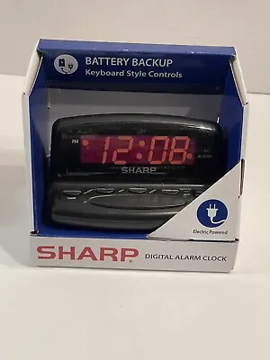 Digital Alarm Clock With Keyboard Style Controls Battery Back-up Easy To Use NOS • $20