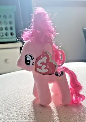 Ty Original Beanie Babies My Little Pony Pinky Pie 5  Backpack Keychain • $8