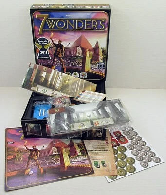7 Wonders Board Game + Wonder Pack Expansion - Great Game Modern Classic - • £24.95