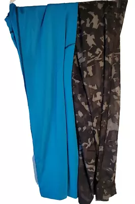 2 Nike Pro Tights Mens Large Blue/ Camo Compression Training Swoosh (B-1) • $15.96