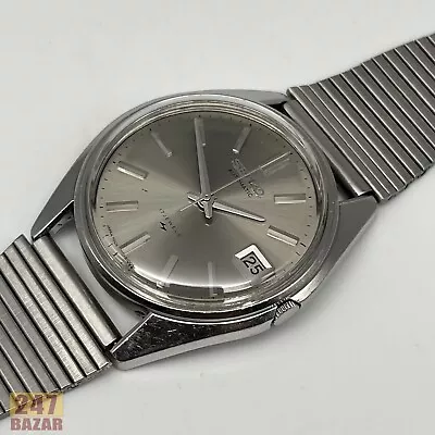 Vintage Seiko 7005-8022 Automatic Date Stainless Steel Men's Watch • $86