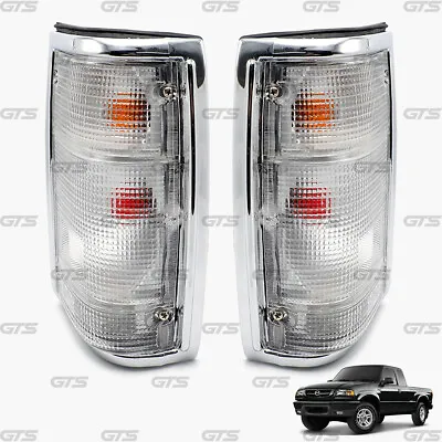 Fits Mazda B2000 B2200 Fighter B2500 1986 97 Rear Tail Light Lamp Chrome • $76.91