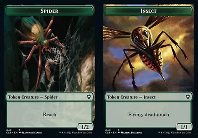 MTG Spider / Insect Double Sided Token [Baldur's Gate] • £1.60