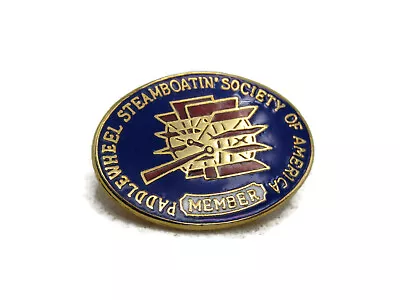 Paddle Wheel Steamboatin' Society Of America Member Pin Gold Tone • $17.99