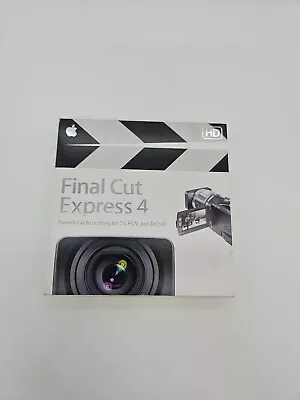 Apple Software Final Cut Express 4 Retail Version MB278Z/A With Original Box • $9.99