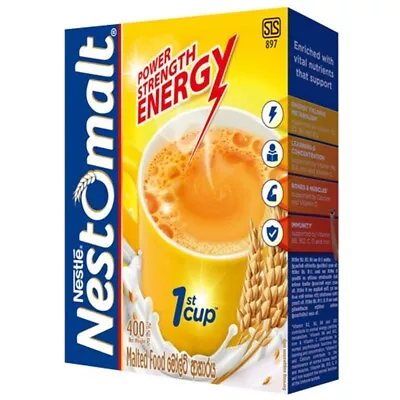 Nestle Nestomalt Drink Malted Milk Powder Tea Energy Power Food Ceylon 400g New • $49.80
