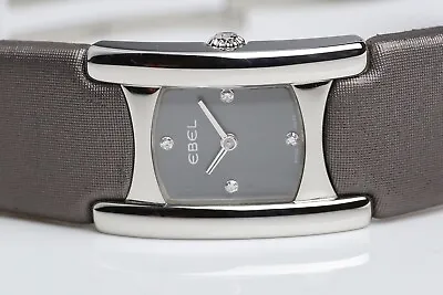 £370 • Buy Ebel Beluga Manchette Quartz Ladies Watch, Black Dial, 9057A21