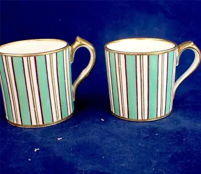 £74.99 • Buy Pair Antique Porcelain Demitasse Coffee Cups French? English?