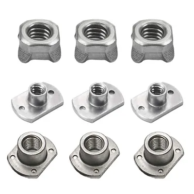 M4 M6 M8 M10 Square Weld Nut Steel Metric Square Hex Nuts Tee Type Welding Point • $7.77