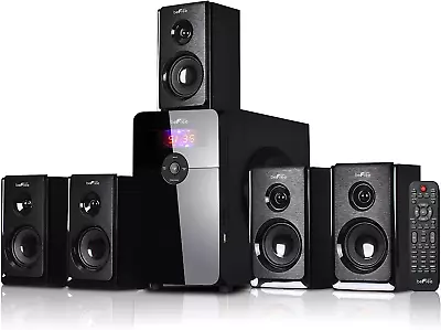 5.1 Channel Bluetooth Surround Sound Speaker System In Black • $167.83