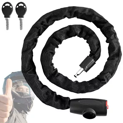 4FT Motorcycle Bike Chain Locks Heavy Duty Anti-Theft Bicycle Lock With 2 Keys • $13.78