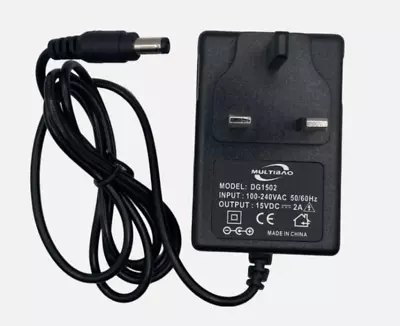 Replacement 15V 1A AC-DC Adaptor Charger For SEALEY Lithium Starter Pack SL32S • £12.49