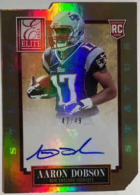 2013 Panini Elite Status Gold Die Cut Aaron Dobson 47/49 Auto Autograph • $29.99