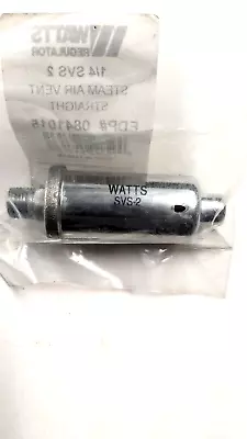 Watts Series 1/4 SVS-2  Steam Air Vent Straight  EDP#0841015. New • $10.95