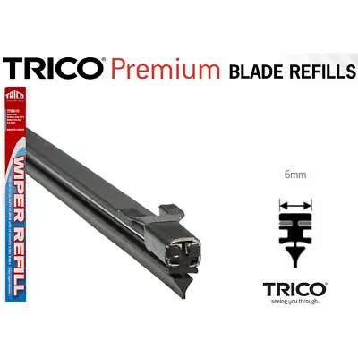 Trico Premium Wiper Refill Twin Metal Rail 6mm X 610mm Pair TTR610 • $15.95