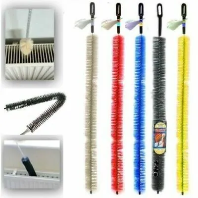 Radiator Cleaning Brush Flexible Bristle Duster Long Reach Cobweb Cover Cleaner • £6.26