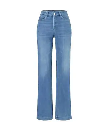 £129 • Buy MAC Dream Wide Authentic Jeans | Wide Leg & Mid Rise | Blue