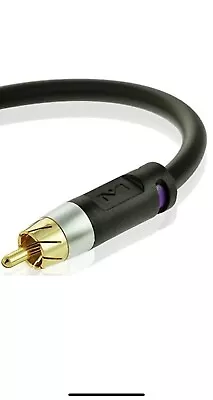 Subwoofer Cable 6 Feet - Dual Shielded With Gold Plated RCA To RCA Connectors • $9.99