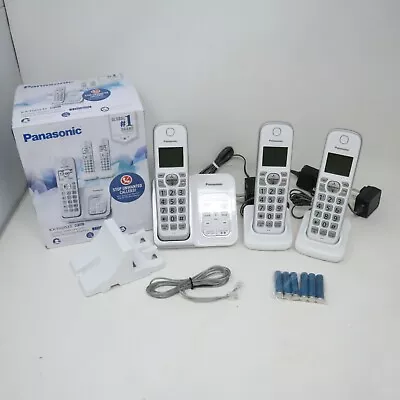 Panasonic KX-TGD533W Cordless Phone System With 3 Handsets - New Open Box • $34.99
