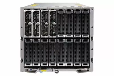 Dell PowerEdge M1000e Blade Chassis + 4x M620 2x E5-2630L 16GB Ram 2x HDD Bays • $3817.83