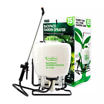 Garden Greens 15L Pressure Sprayer Backpack Design Comfortable Compact • $79.95