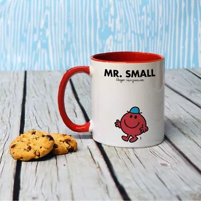 Mr Men Porcelain Mug Mr Small 11oz Coffee Cup Kitchen Dining Drinkware Gift Red • £12