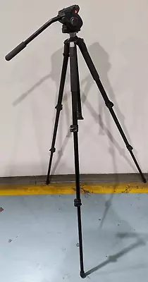 Manfrotto Tripod W/ Video Fluid Head 055XB / 501HDV • $120