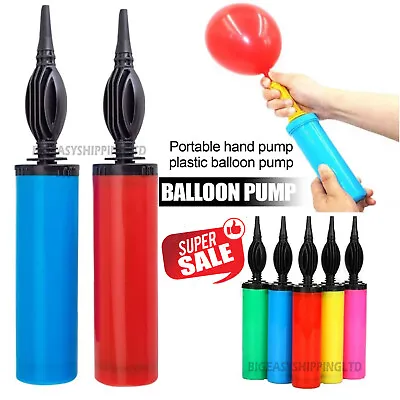 £4.19 • Buy 5pc BALLOON PUMP SET WITH TIE TOOL HAND HELD PORTABLE AIR INFLATOR PARTY TOOL UK