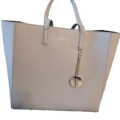 NEW ~ Versace Collection Saffiano Leather Medusa Medallion Icon Tote Bag Gray  • $259.90