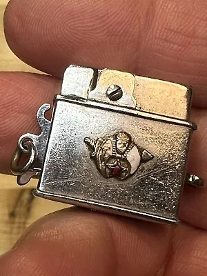 Vintage HESTIA Shriners Petite Keychain  Cigarette Lighter~Rare Masonic Estate • $3.99