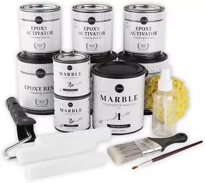 Giani Marble Easy Epoxy Countertop Paint Kit (Carrara White) • $203.29
