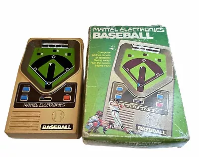 Vintage Mattel Electronics Baseball Handheld Game (1978) - No. 2942 - Org Box • $44.99